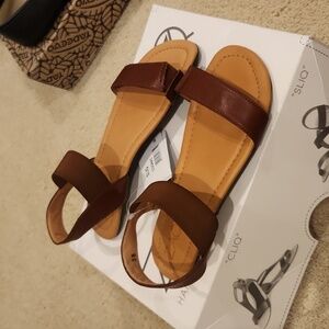 Zaqq barefoot leather sandals sz 38